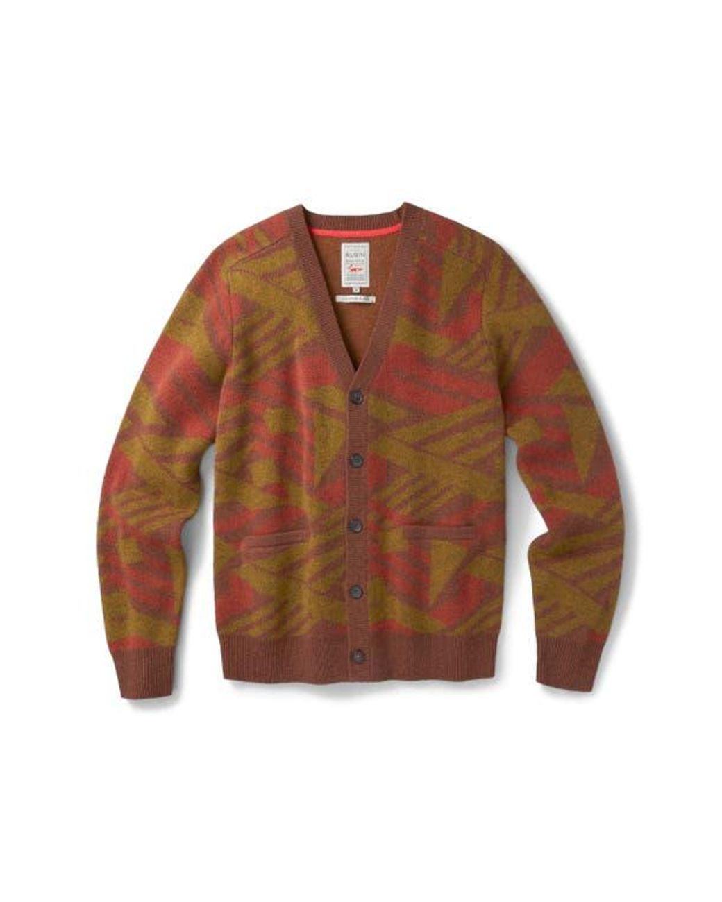 aubi Blue Blake Wool Cardigan for men