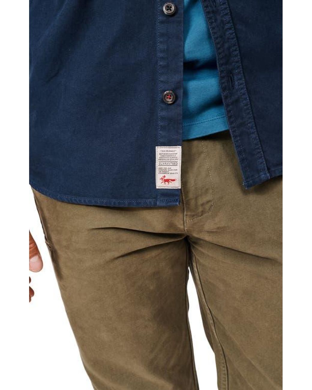aubi Blue Dovedale Overshirt for men