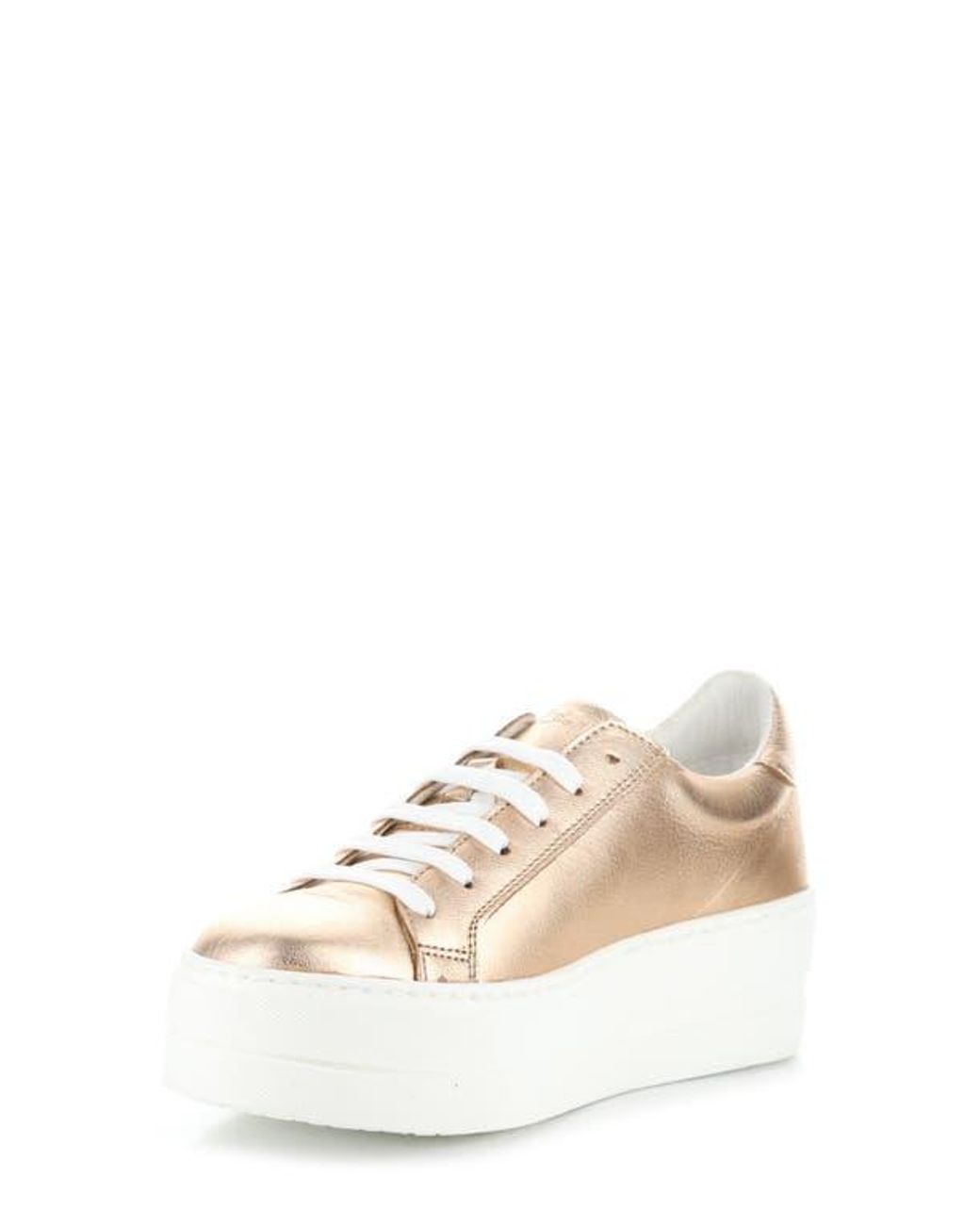 Bos. & Co. White Maya Platform Sneaker