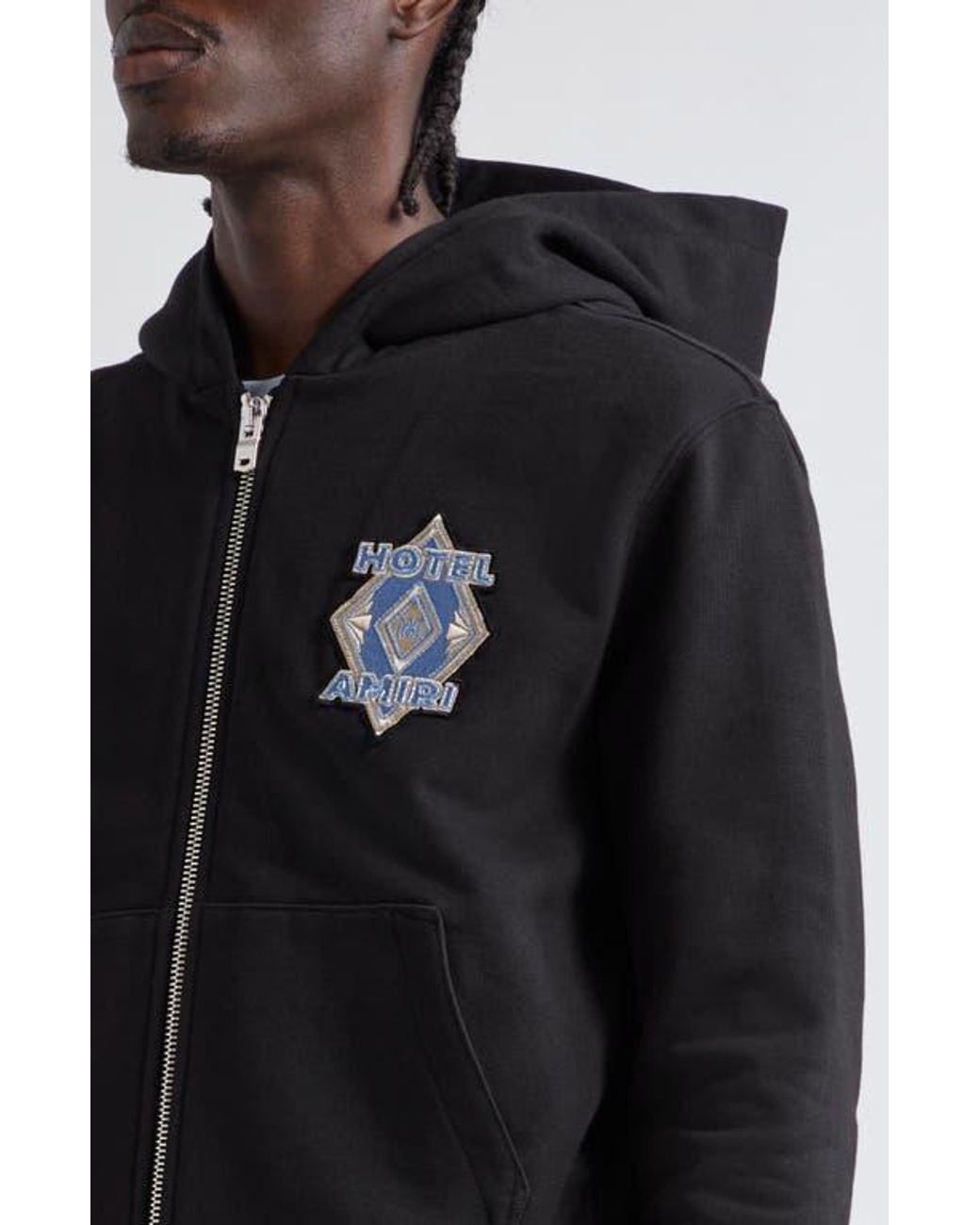 パーカー・フーディ AMIRI FELPA FULL-ZIP LOUNGE IN JERSEY Long sleeve hoodie with zip fastening | Emporium