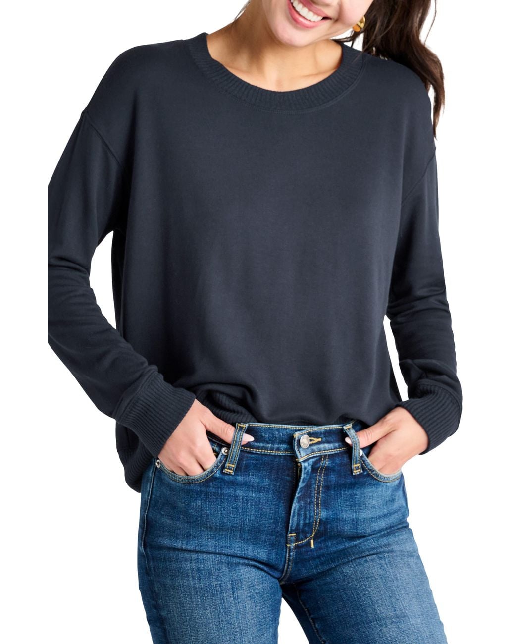 Splendid Blue Crewneck Pullover