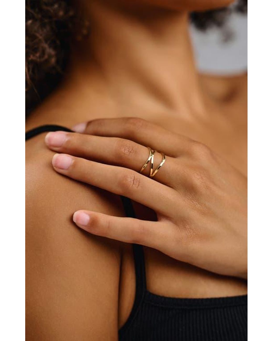 Kiara by Ki-Ele Metallic Athena Ring