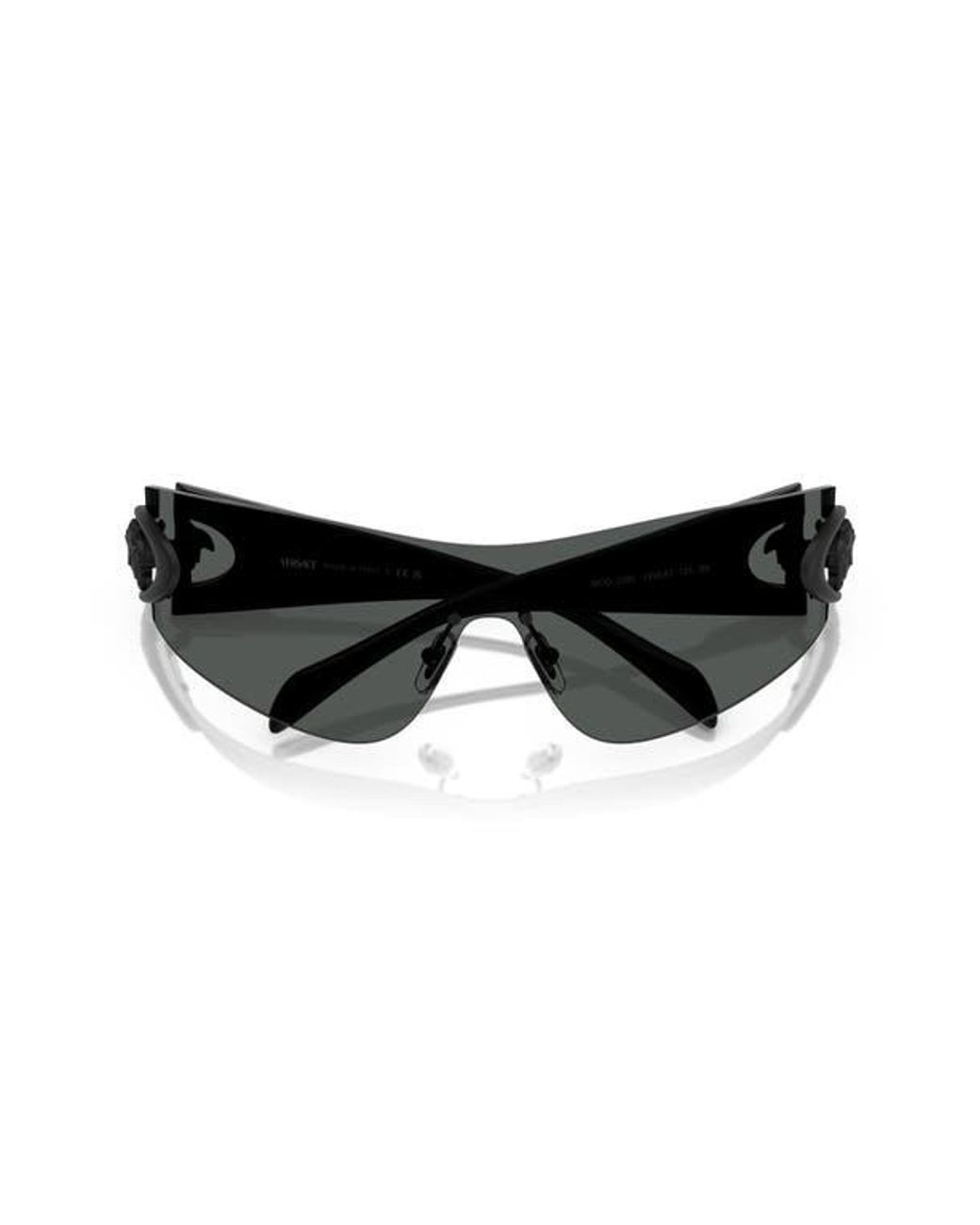 Versace Eclipse 142Mm Rimless Wrap Shield Sunglasses in  display picture 2