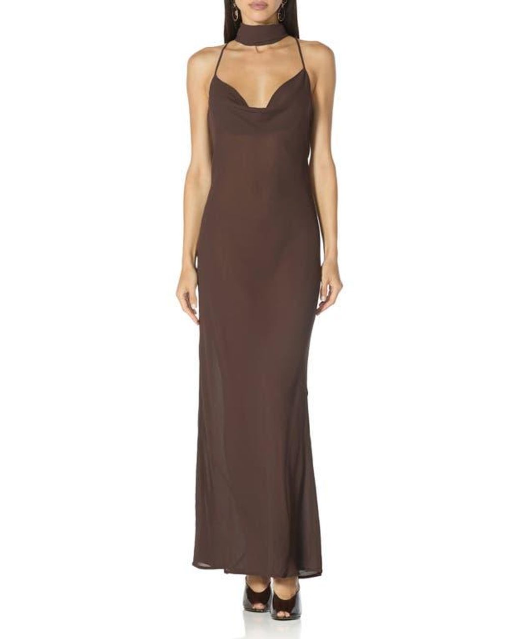 AFRM Brown Cheryl Maxi Dress