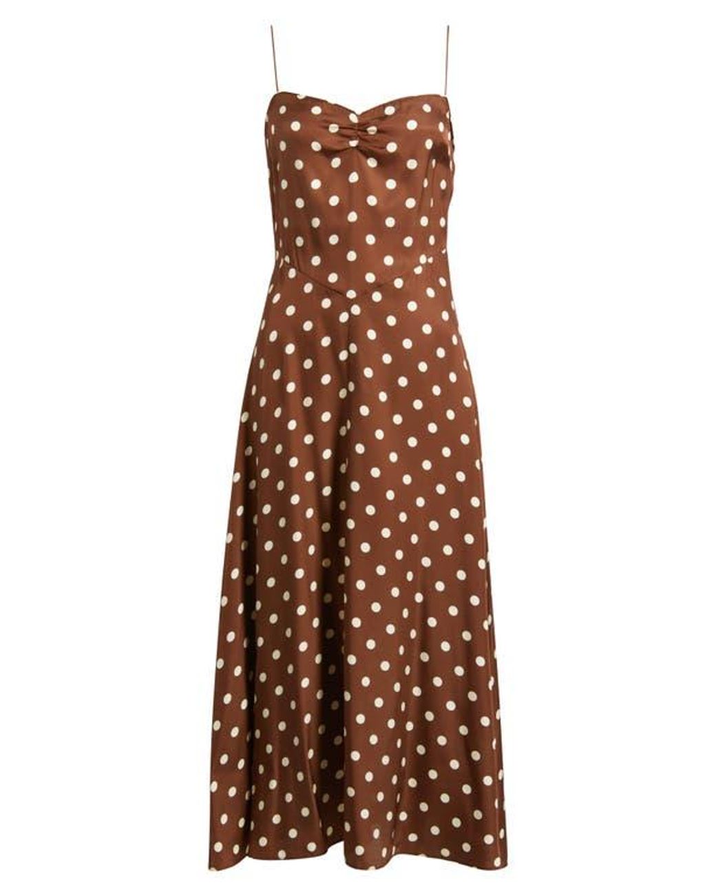 doen brown polka dot dress Beverly Brown Polkadot Dress – Helen McAlinden main image 1