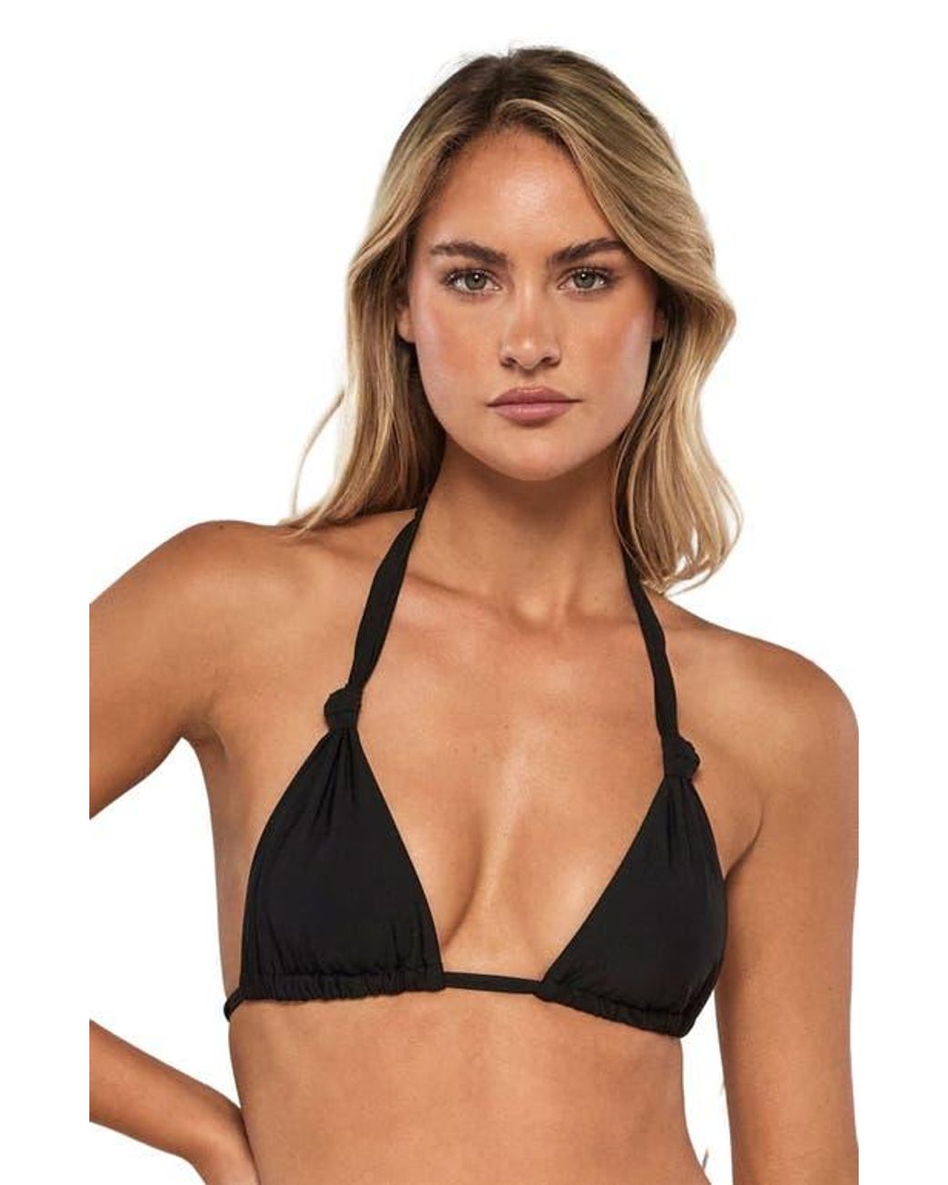 Swim Systems Brown Mila Triangle Bikini Swimsuit Top