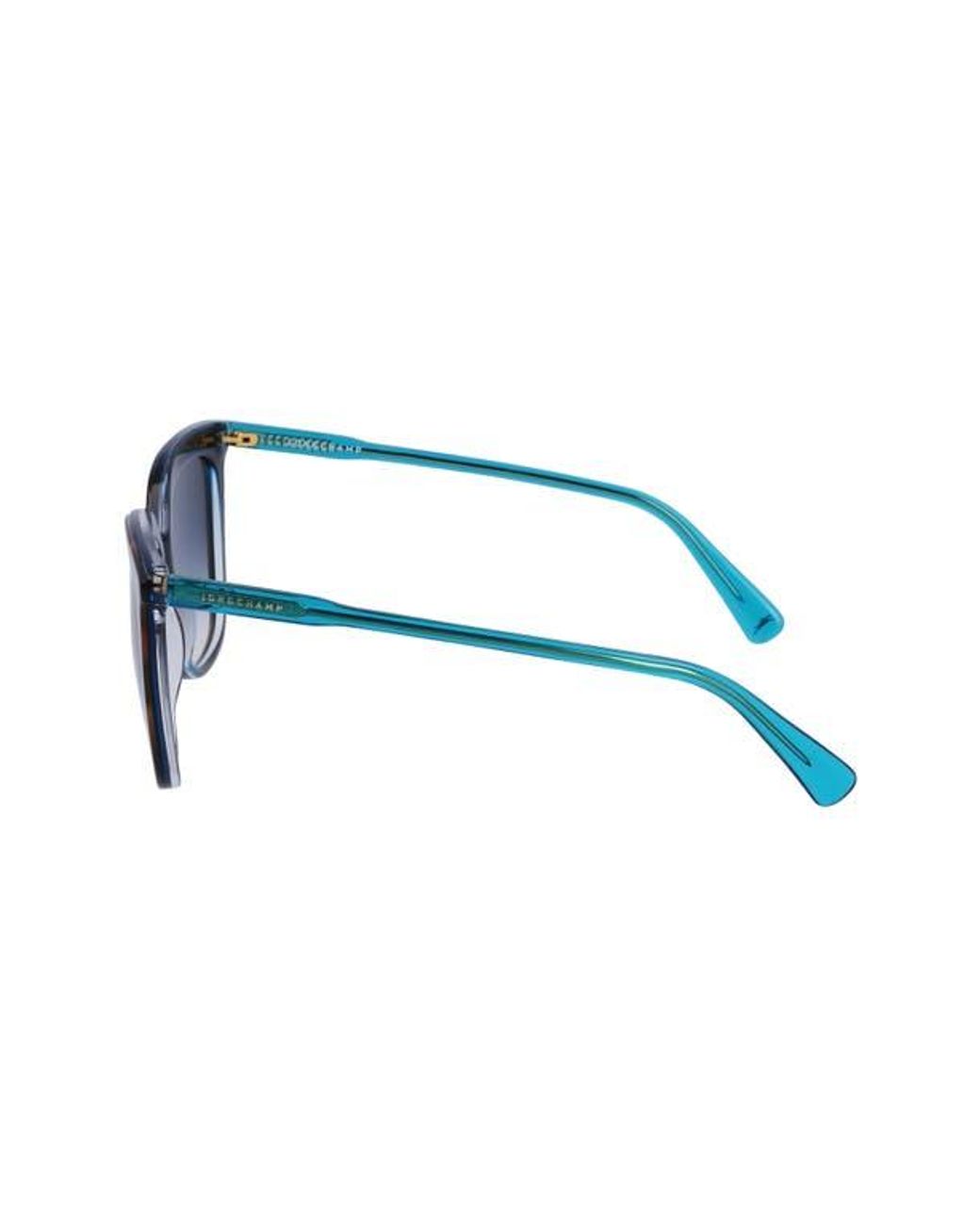 Longchamp Blue 53Mm Rectangular Sunglasses