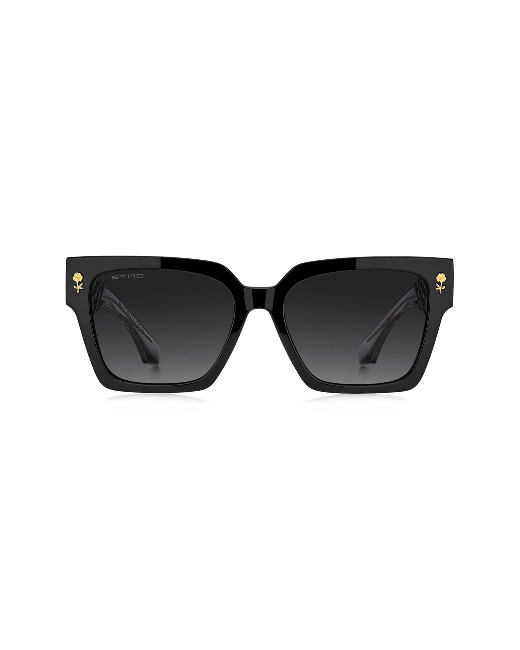 Etro Black 55Mm Gradient Rectangular Sunglasses