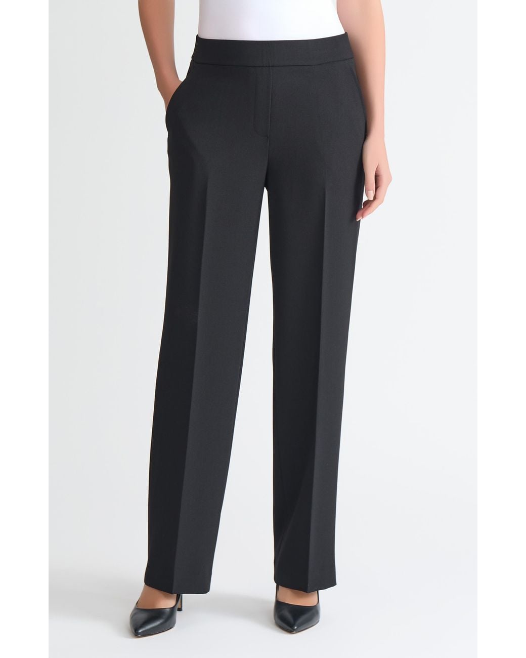 Kasper Blue Gracie Pull-On Trouser Pants