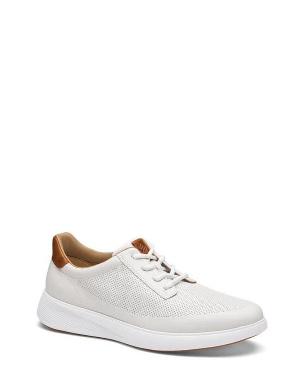 Johnston & Murphy White Ackerson Sneaker for men