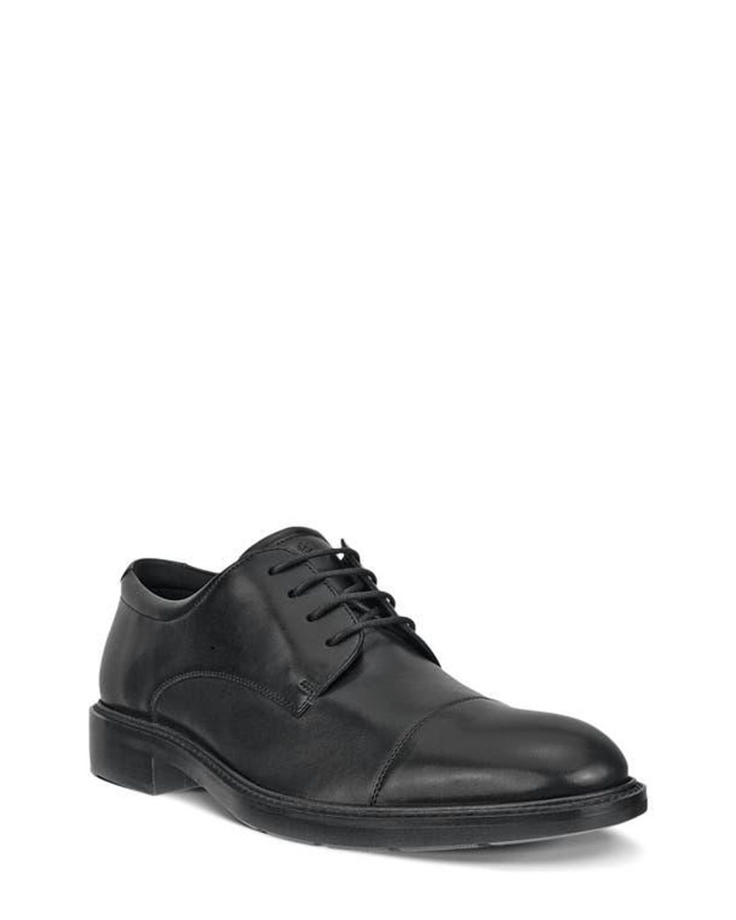 Ecco Black Metropole Prague Cap Toe Derby for men