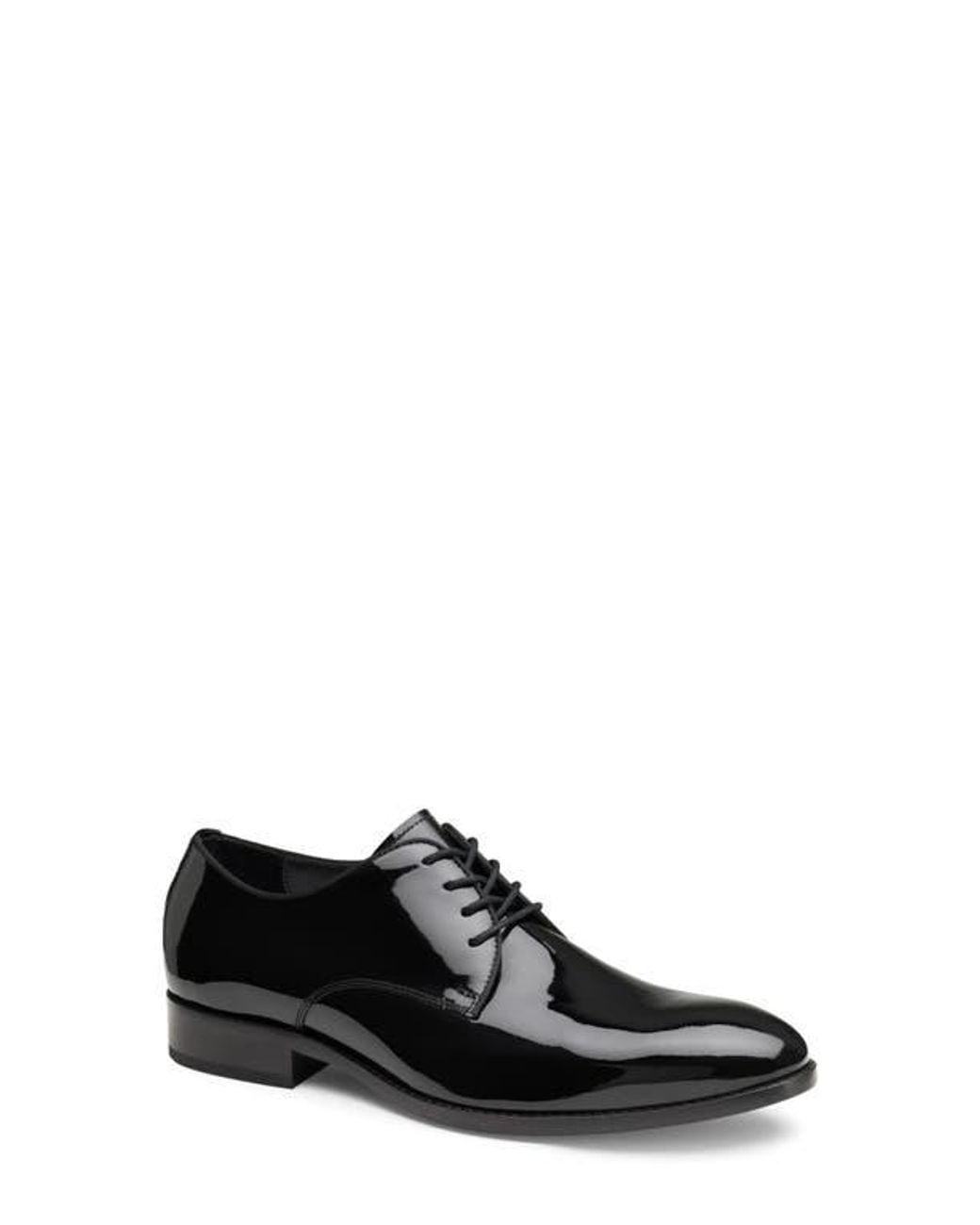 Johnston & Murphy Black Gavney Plain Toe Derby for men