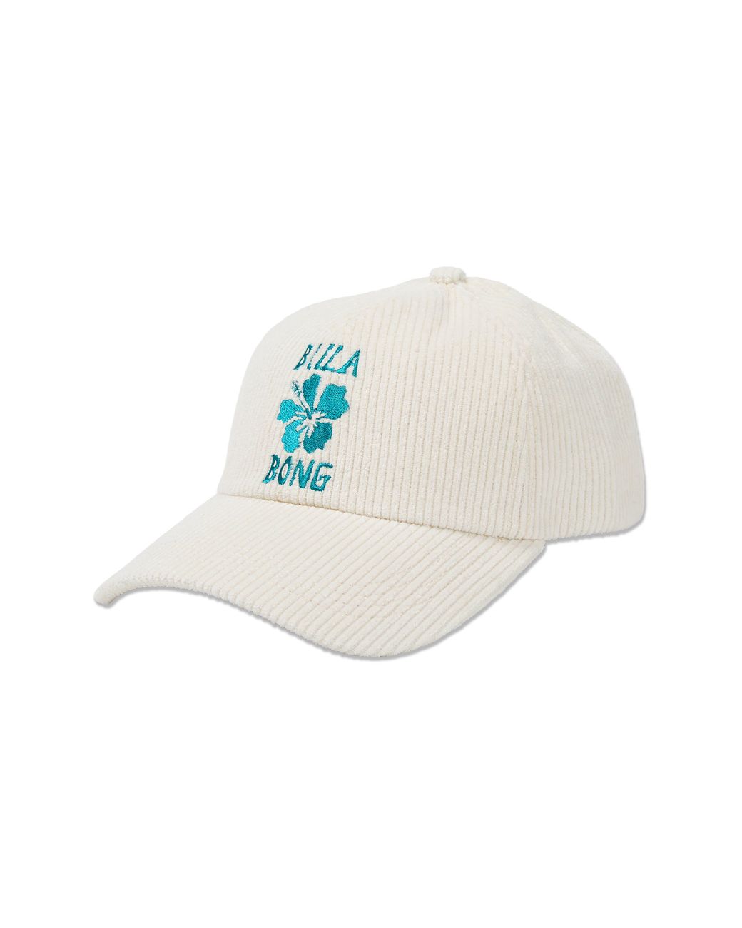 Billabong White Corduroy Baseball Cap