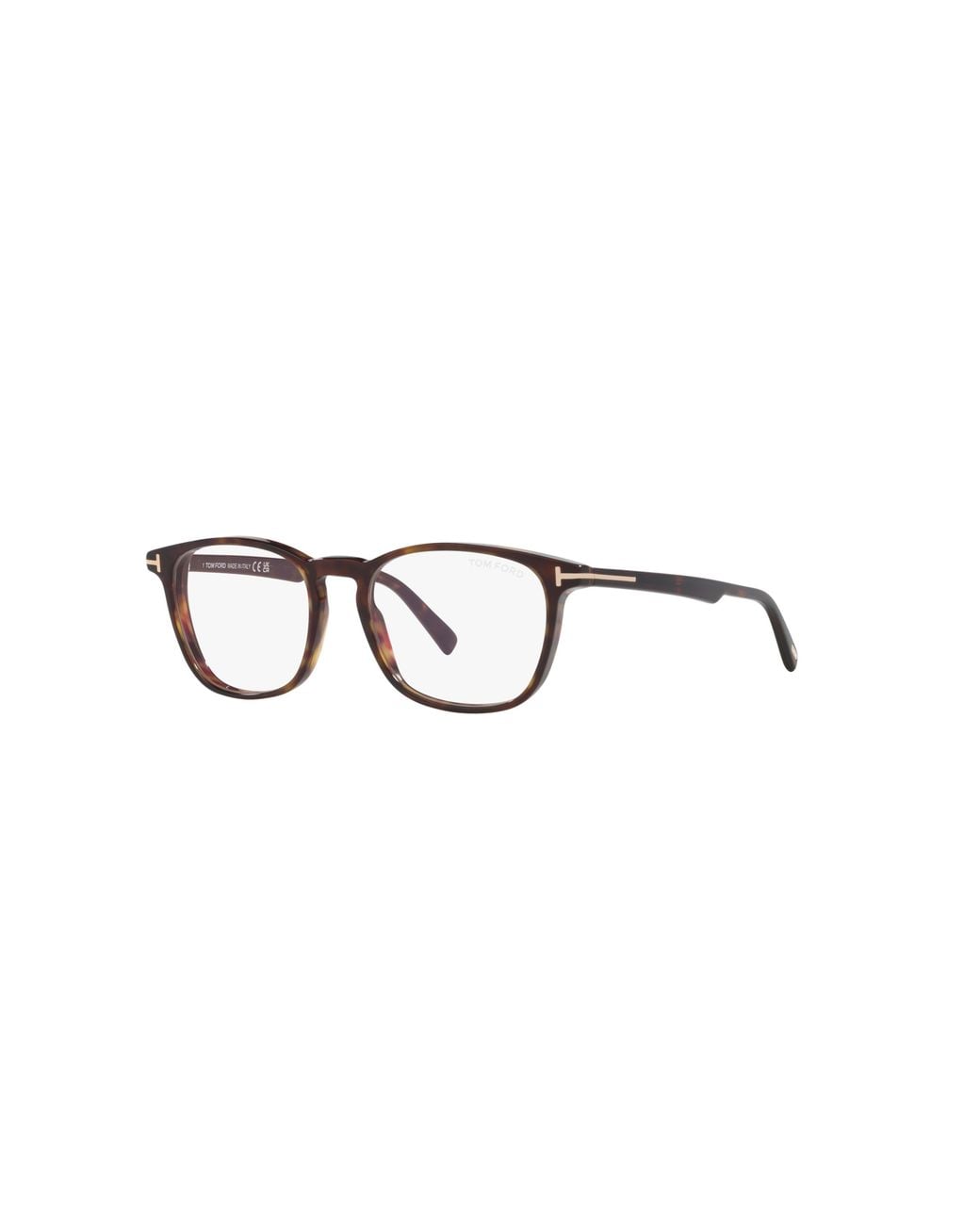 Tom Ford Brown 52Mm Square Optical Glasses for men