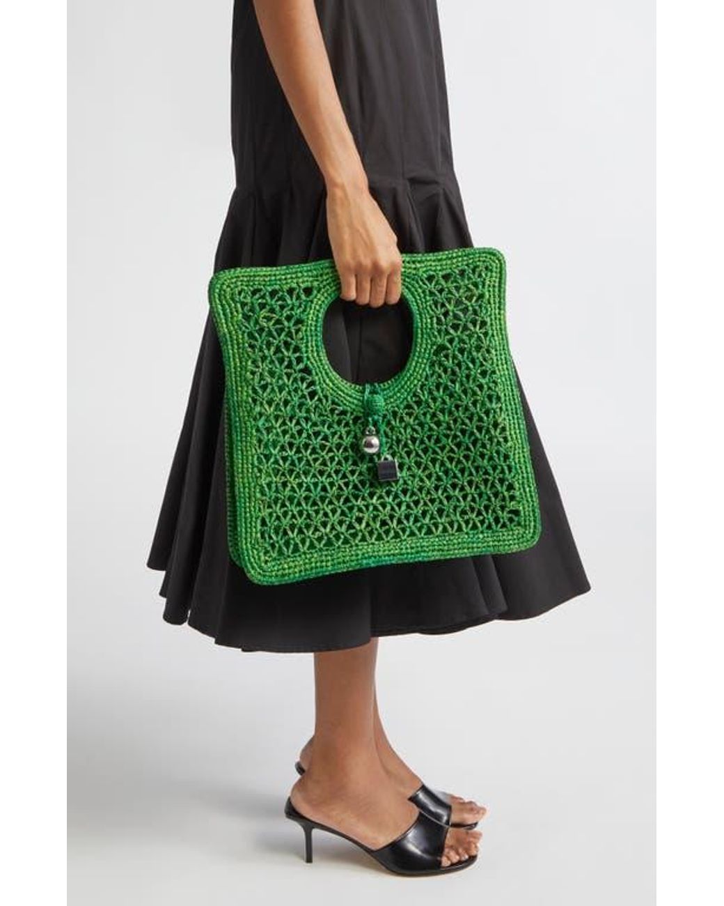 Jacquemus Le Spiaggia Square Bag in Green | Lyst