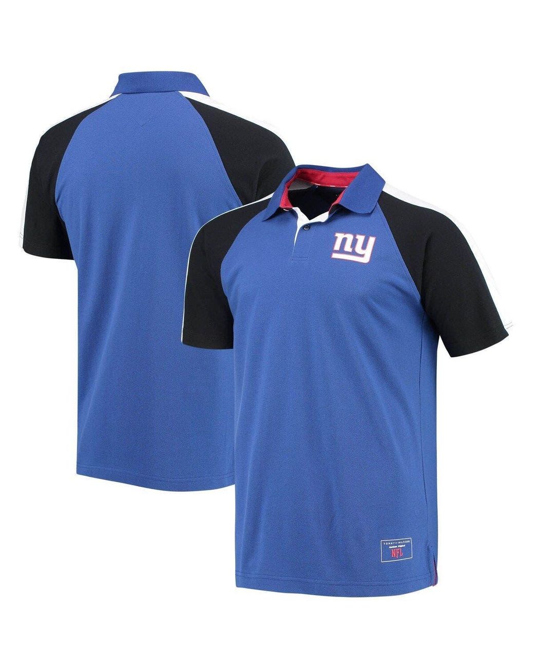 New York Giants Tommy Hilfiger Nolan Long Sleeve T-Shirt - Royal/Red