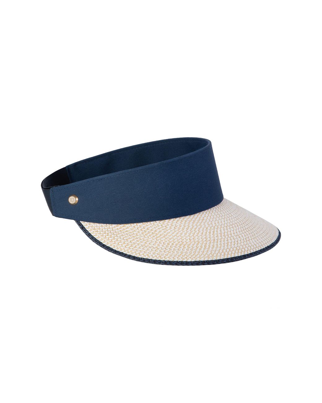 Eric Javits Blue Squishee Straw Champ Custom Fit Visor