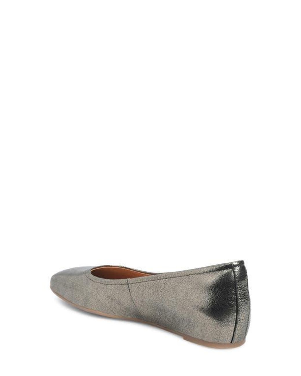 Söfft Gray Poppy Square Toe Flat