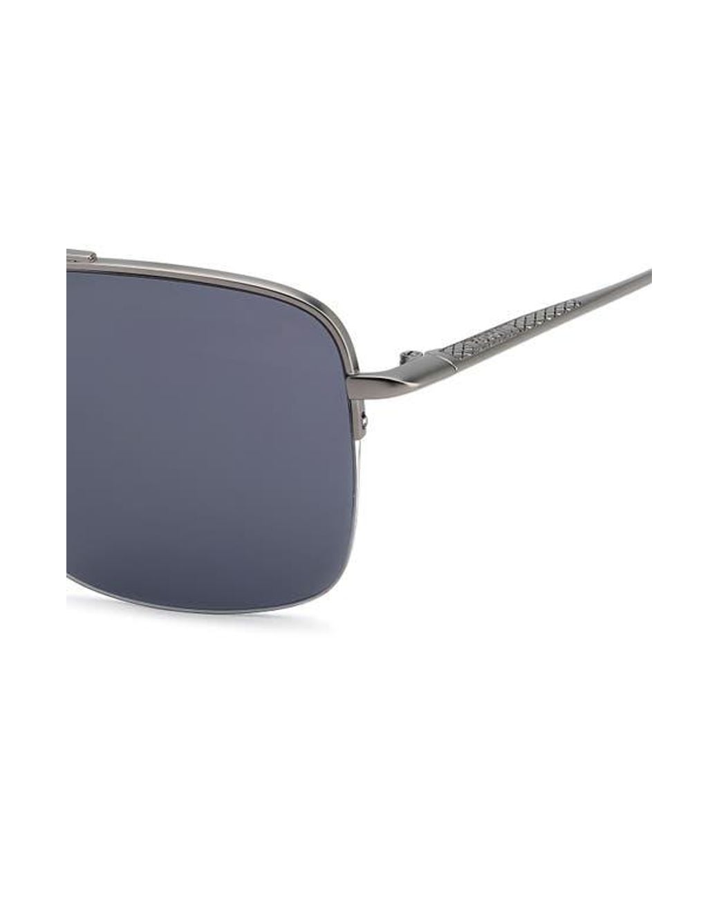 Fossil Blue 57Mm Rectangular Sunglasses for men