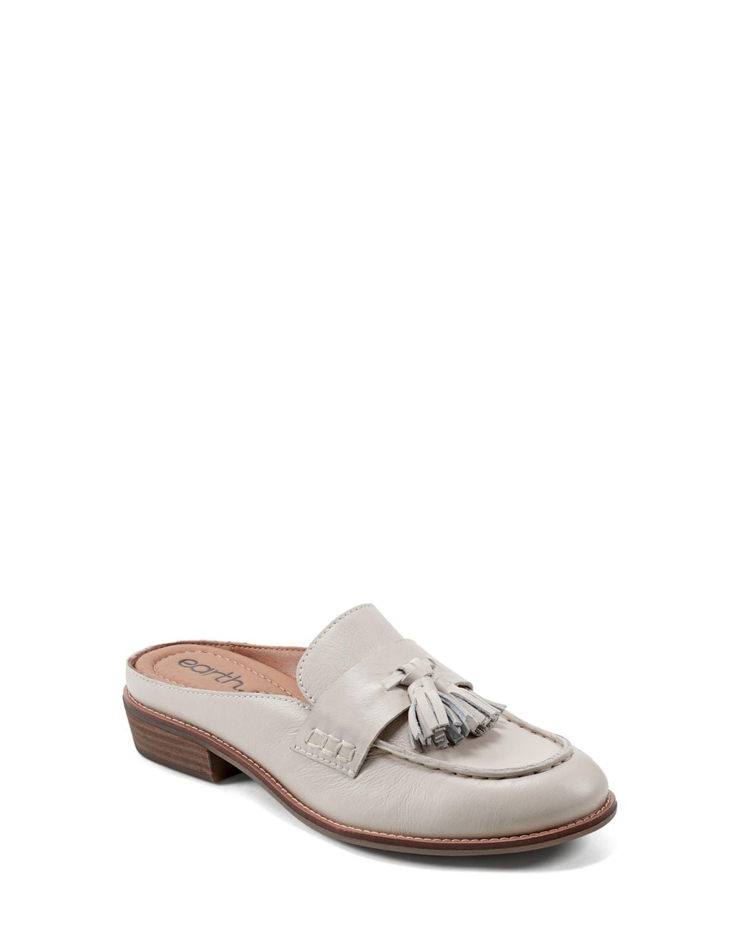 Earth White Everett Tassle Mule