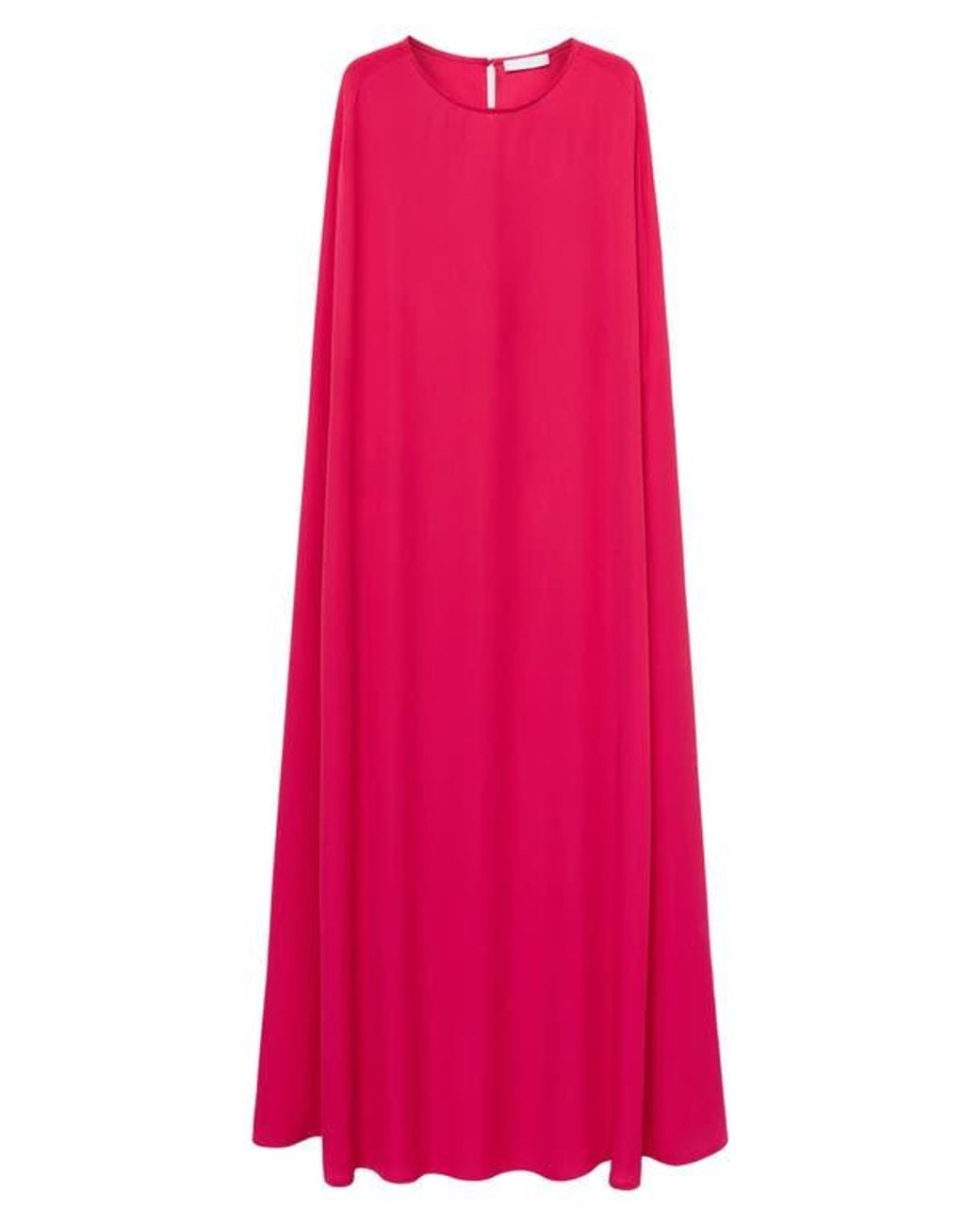 Mango Cape Maxi Dress in Pink | Lyst