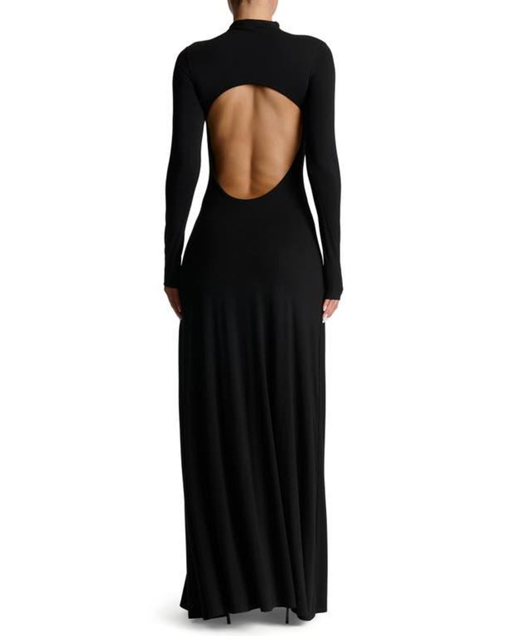 long sleeve short velvet dress Fifteen Twenty Beatrice Side Shirred Dress Black / M