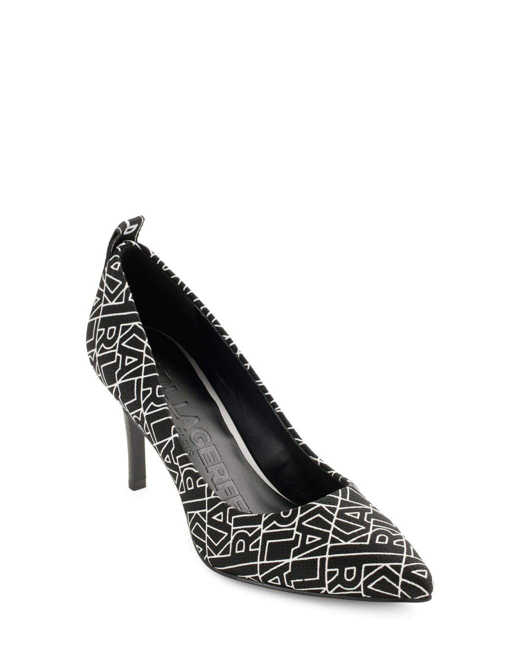 Karl Lagerfeld Black Royale Pointed Toe Pump