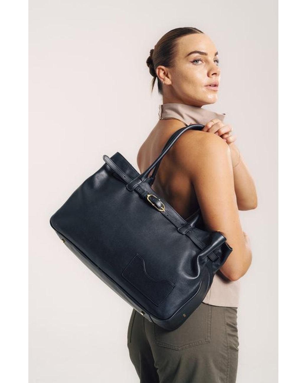 OLEADA Black Marina Tote
