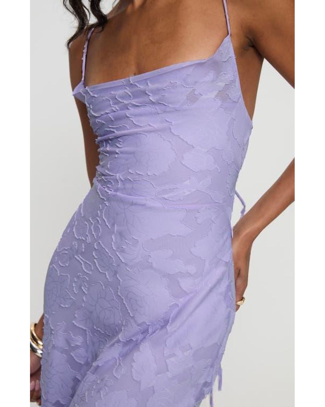 Princess Polly Celena Floral Burnout Maxi Dress in Purple | Lyst