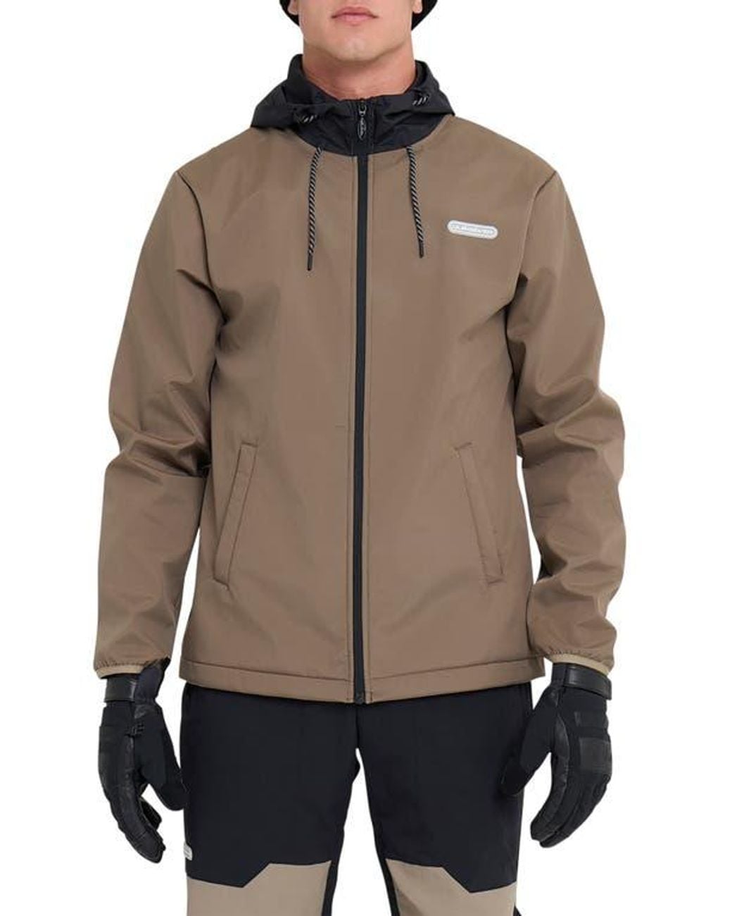 Quiksilver Brown High Altitude Soft Shell Jacket for men