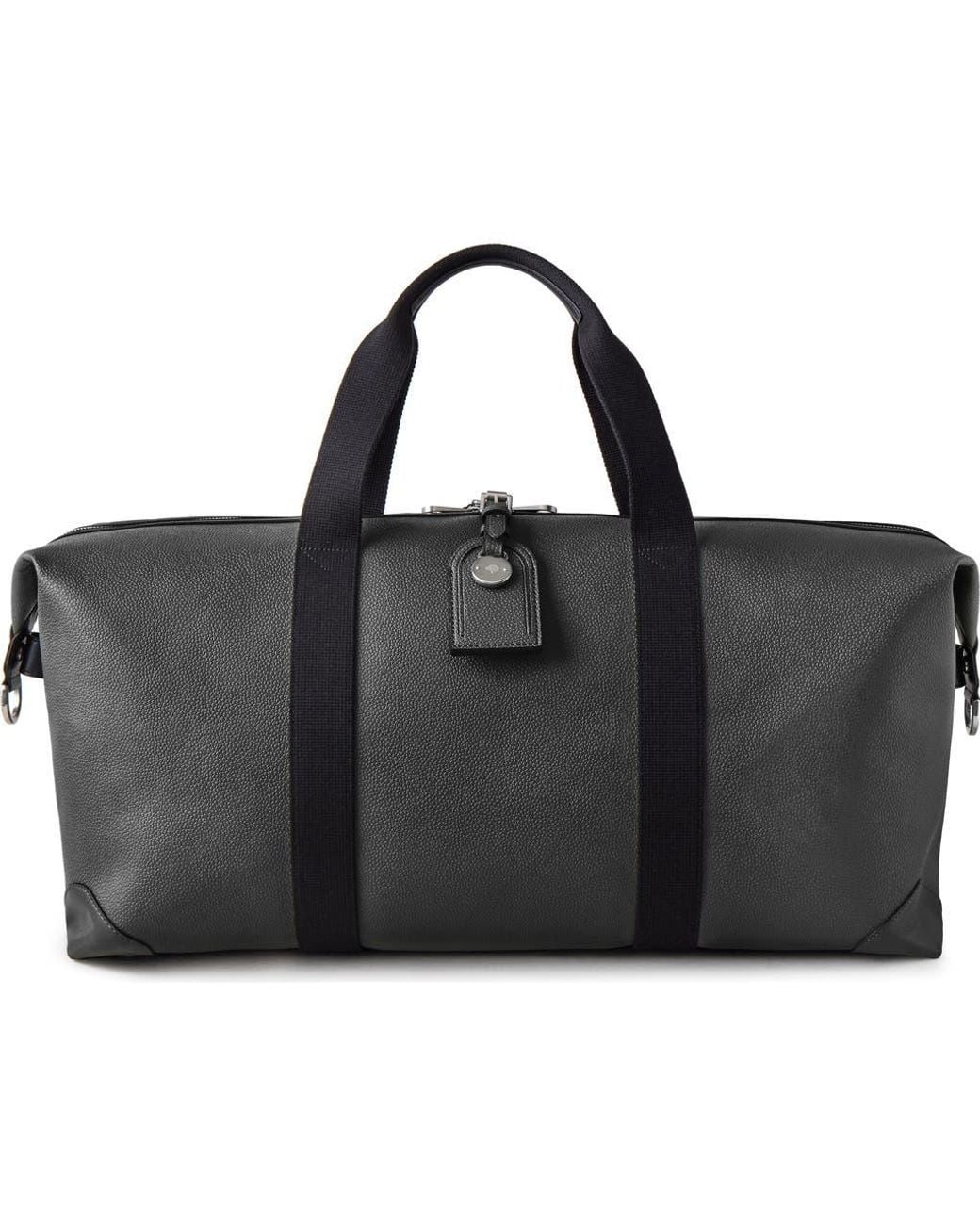 Mulberry Black Medium Clipper Leather Duffel