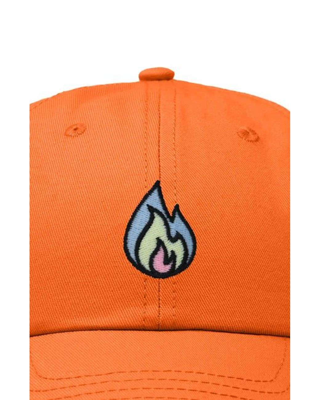 Alix Orange Fire Dad Hat for men