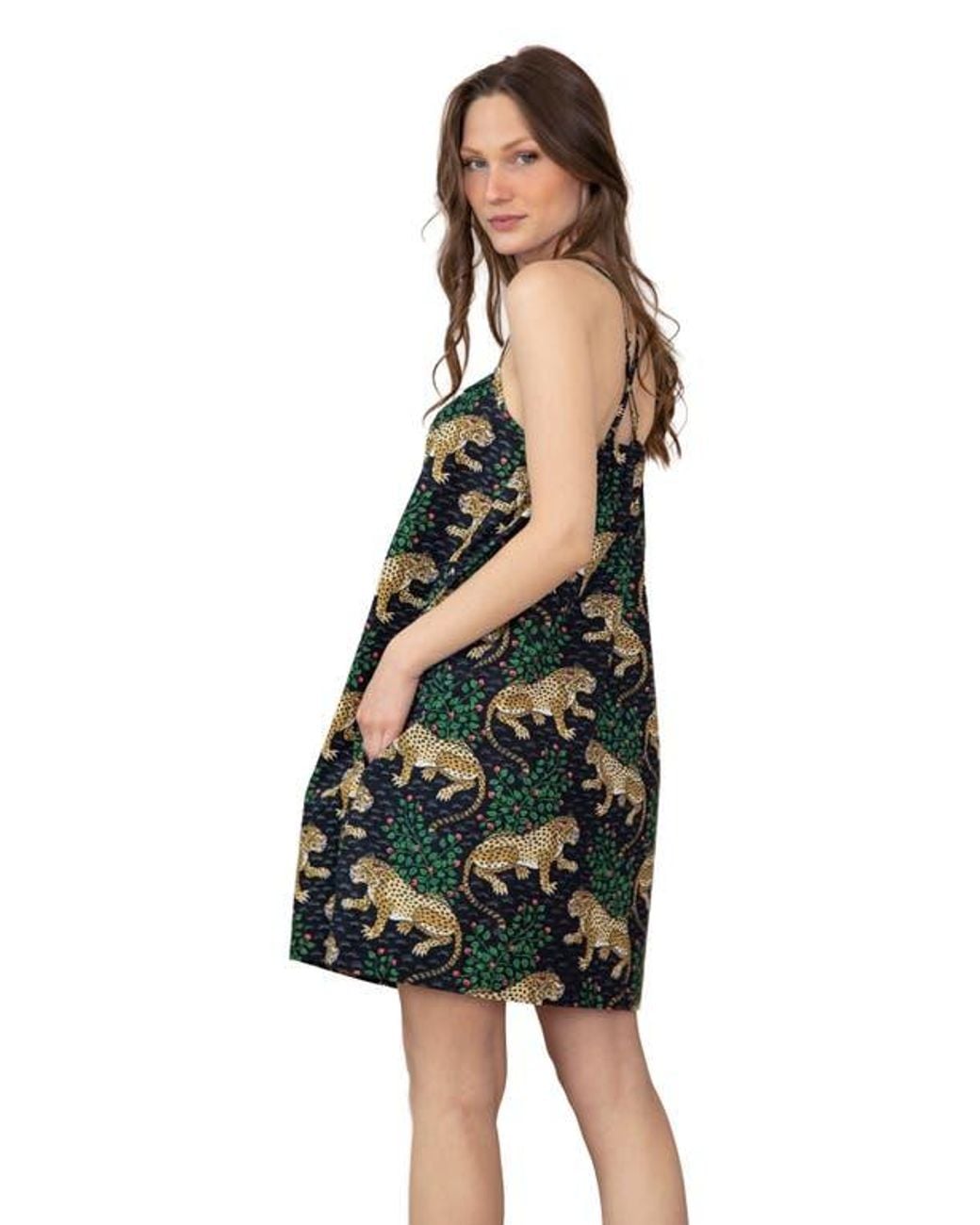 Printfresh Black Cami Nightgown