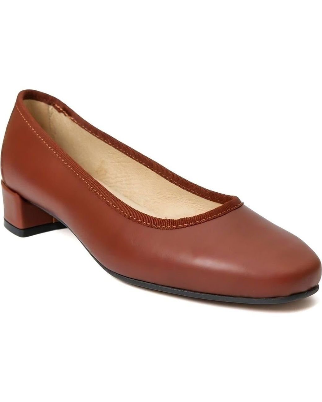 Menina Step Brown Isa Leather Ballet Flat