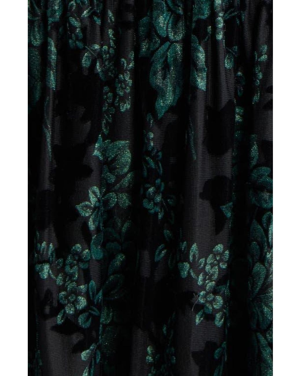 Eliza J Velvet Floral Long Sleeve Dress in Black | Lyst