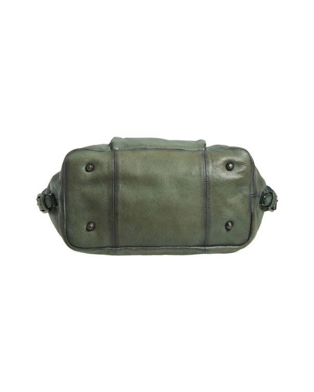 Free People Green We The Free Baby Emerson Leather Tote