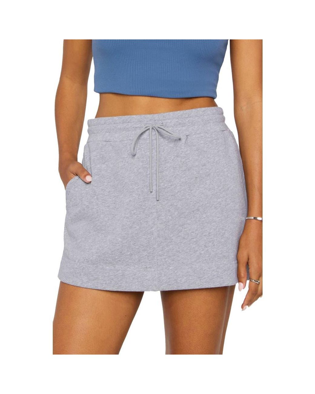Fabletics Blue Year Round Terry Mini Skirt