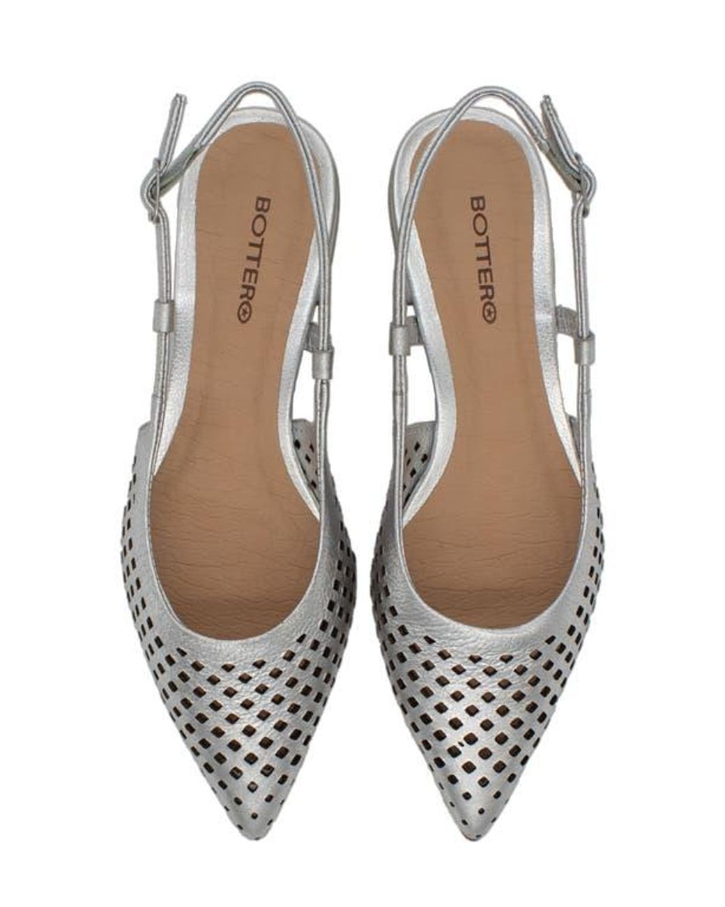 BOTTER Metallic Botalessandra Slingback Pointed Toe Pump