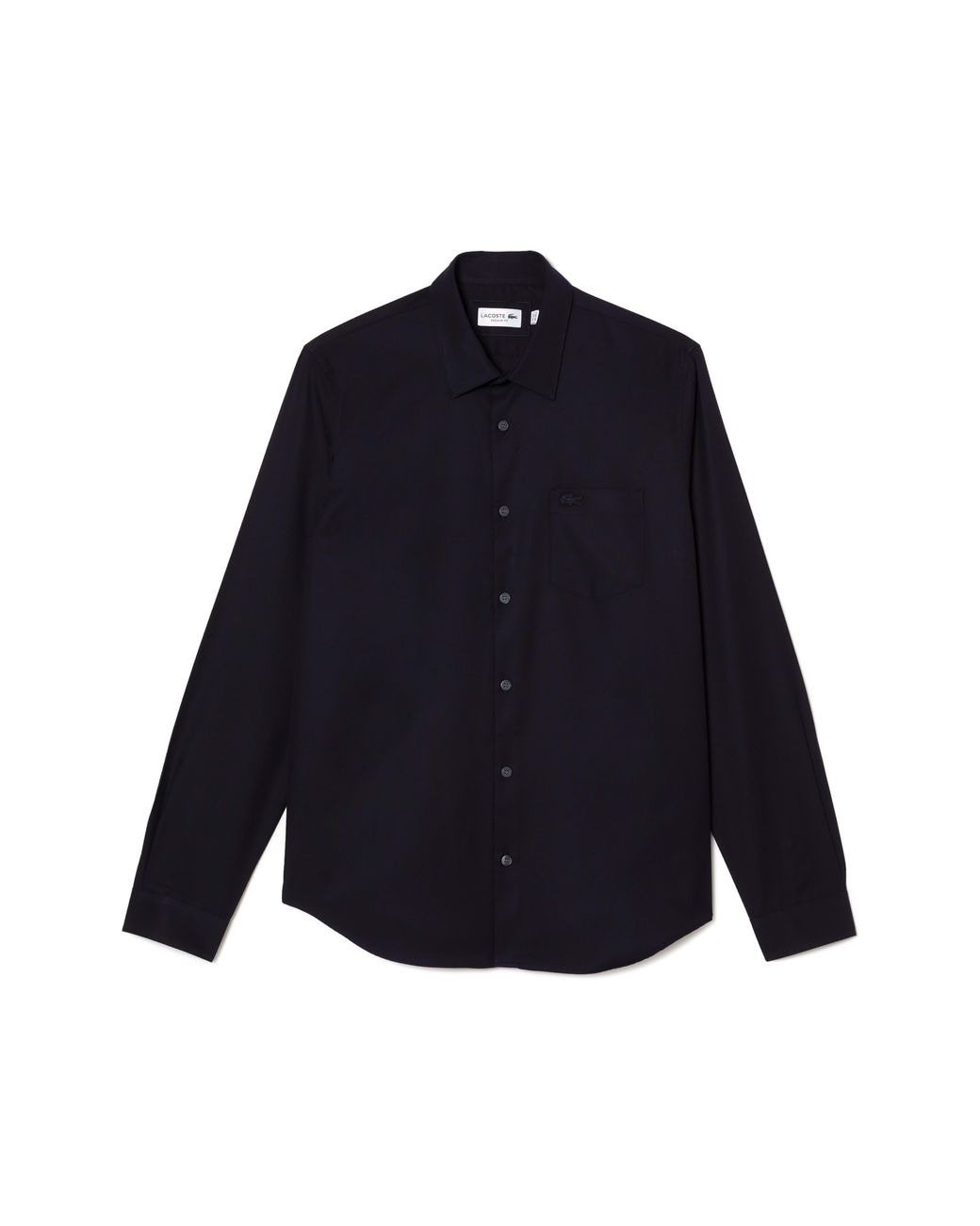 Lacoste Blue Regular Fit Solid Poplin Button-Up Shirt for men