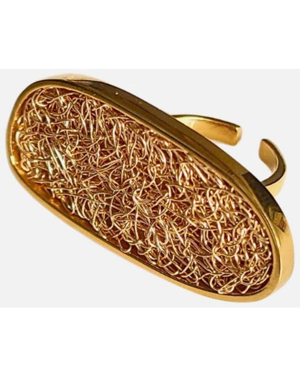 DANIELA MILLAN JEWELRY Brown Element Adjustable Ring