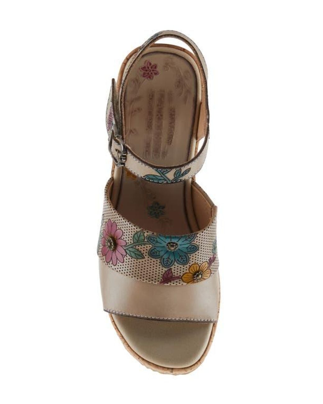 Spring Step Brown Halena Platform Sandal