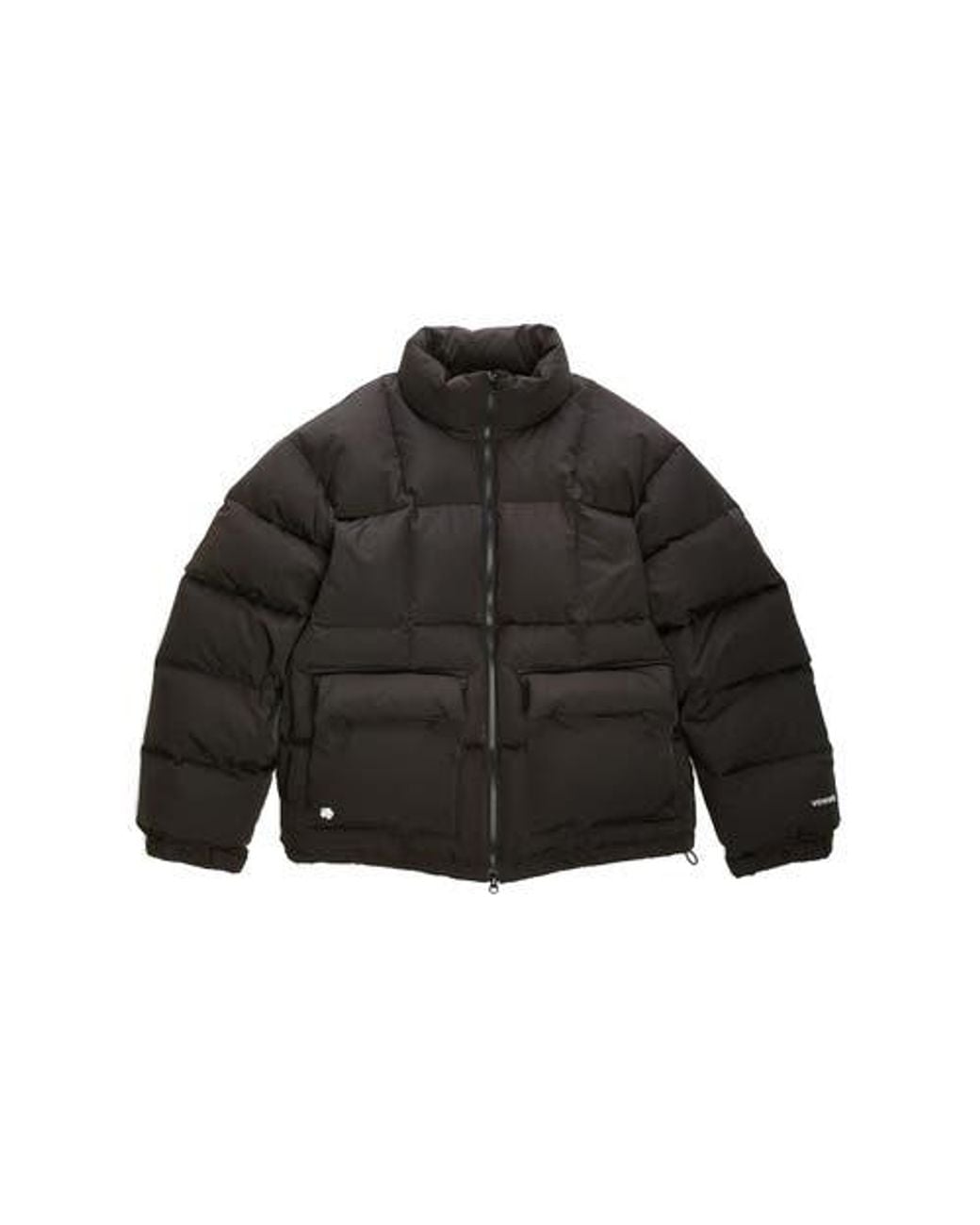 vowels Black Puffer Jacket for men