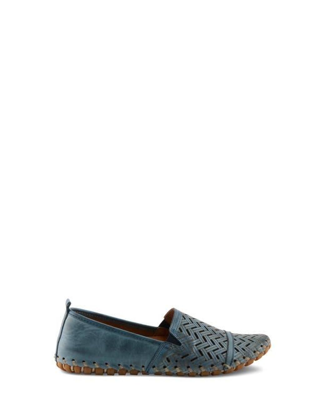 Spring Step Blue Kapri Flat