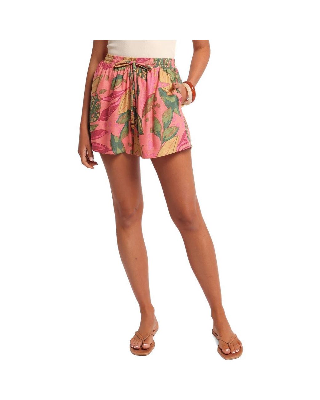 Petal & Pup Red Cabo Drawstrings Shorts