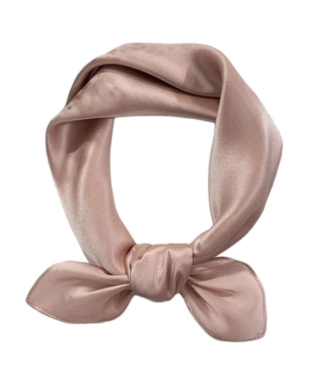 SILKSILKY Pink Pure Silk Solid Color Square Scarf