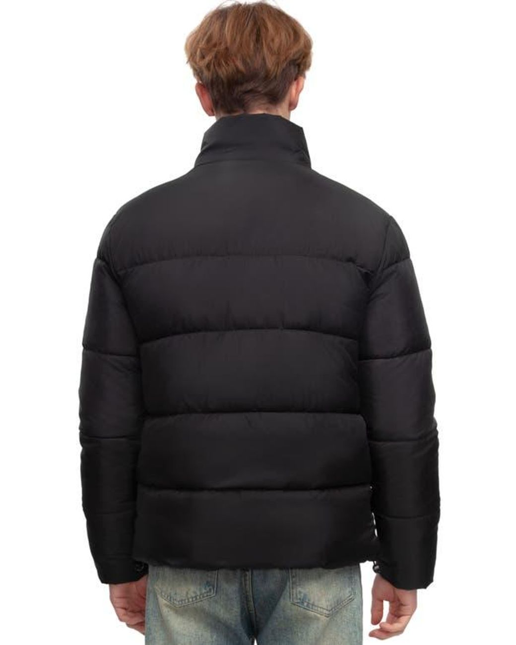 Rokka&Rolla Black Lightweight Modern Puffer Jacket for men