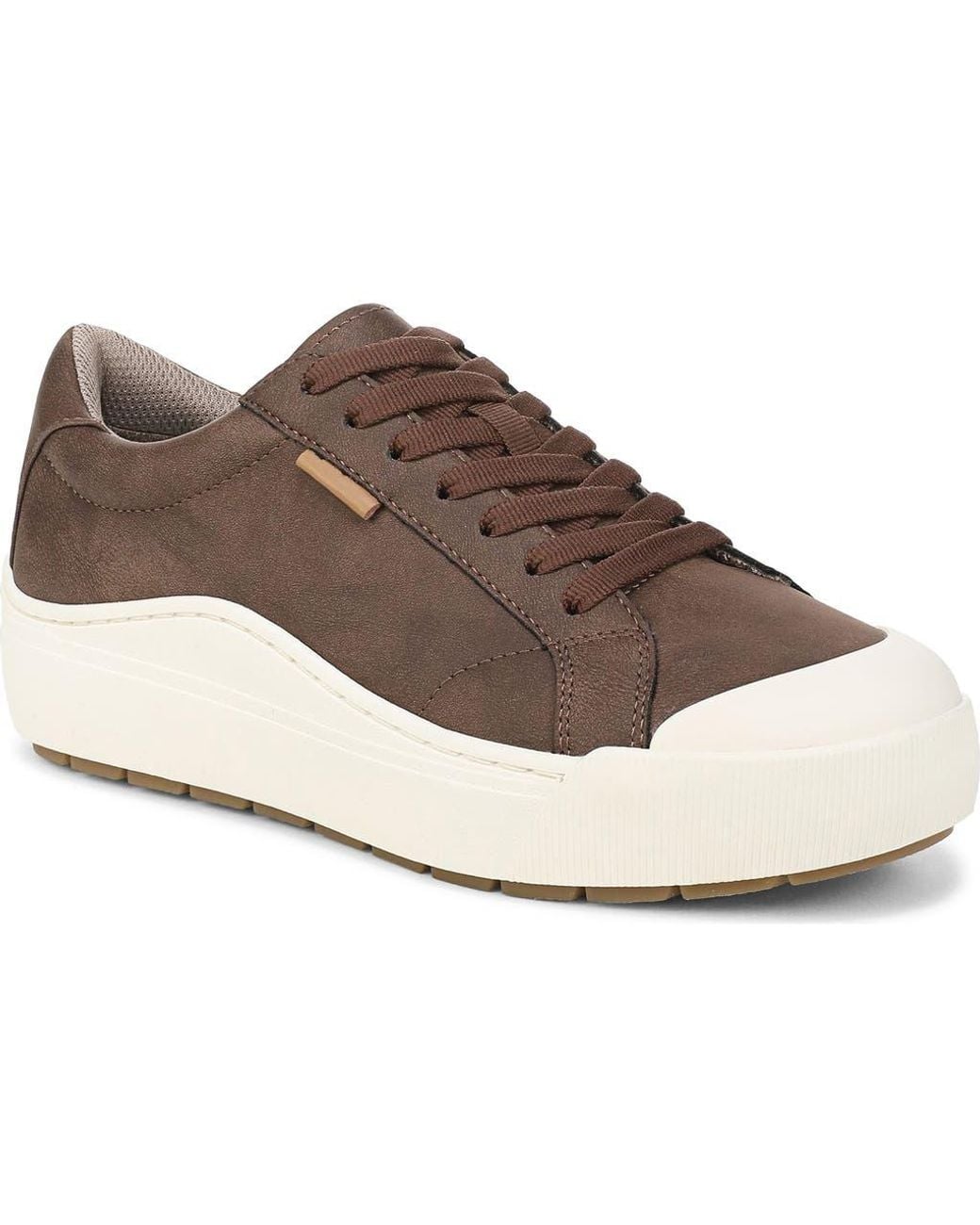 Dr. Scholls Brown Time Off Platform Sneaker