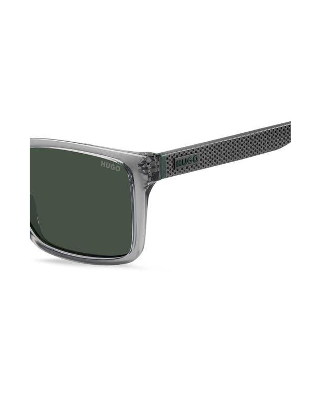 HUGO Green 55Mm Rectangular Sunglasses for men
