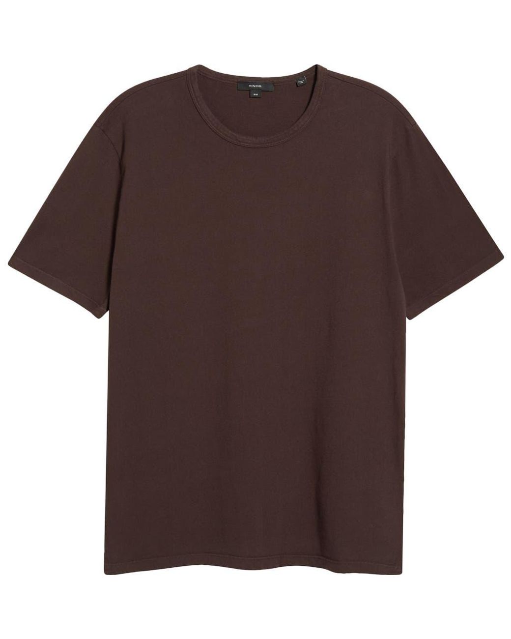 Vince Brown Solid T-Shirt for men