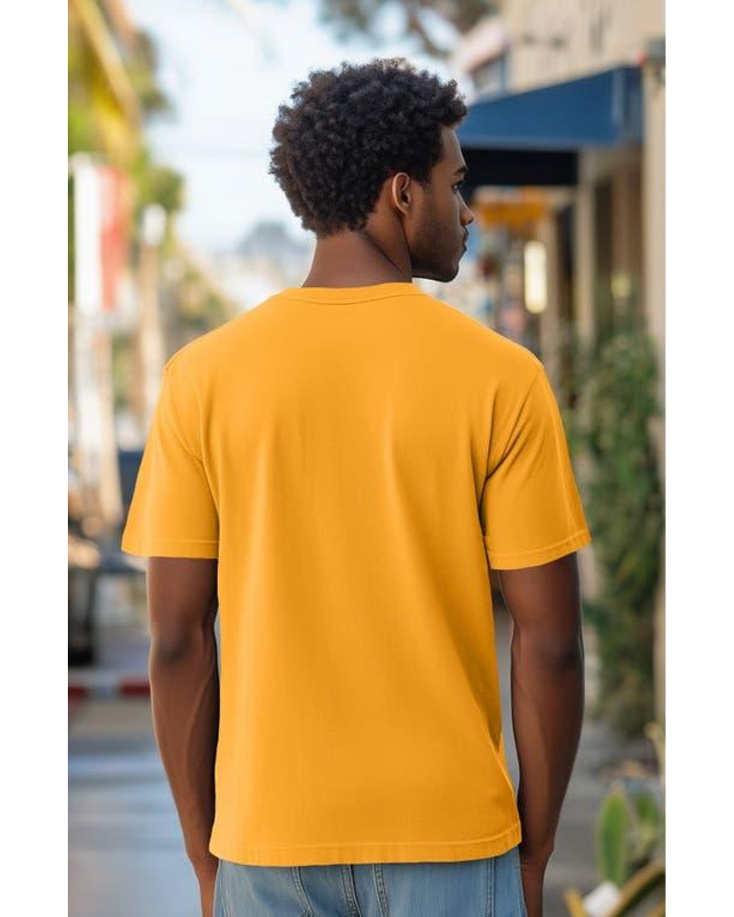 Alix Orange Astronaut Tee for men